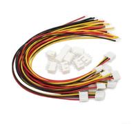 200mm Wire for jst for xh 2.54mm Connector Kit 10 Sets 2 Pin(3 Pin) | 10 sets 2-pin, 200mm length, 24AWG wire, and play, for LED lights and 3D printers