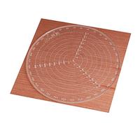 200mm Woodturning Round Center Finder Woodworking Compass Circles Drawing Tool Acrylic Accurate Scale Centering Ruler for Woodturners Turners Bowls Lathe Work
