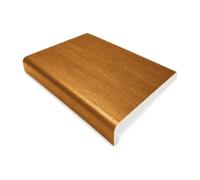 200mm x 1.75m Golden Oak uPVC Fascia Capping Board + End Caps - 1 Pack