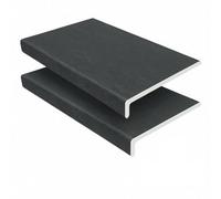 200mm x 1.75m Windows4you Anthracite Grey uPVC Capping Board - Modern Timber-Style Fascia Soffit Trim - 1,2 or 4 Pack (2 Pack)
