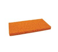 200mm x 400mm / 18mm Orange Rubber Sponge Pad for Grout Float Trowel