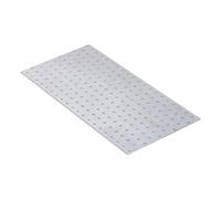 200mm x 400mm Galvanised Perforated Flat Plate Connector Joining Plates Metal Brace Brackets for Wood 2mm Thick Steel PP25 (Pack of 2)