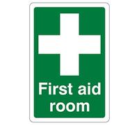 200mmx300mm First Aid Room Sign Rigid Plastic