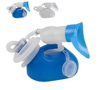 200oml Portable Urinal,Adjustable Tube,Spill Proof Pee Bottles with Sealed Lid and Funnel,Stay Comfortable Without Leaving The Bed Urinal Unisex for Practical Solution for Daily & Travel Use (Blue)