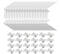 200P Greenhouse Glass Fixing Clips - Stainless Steel W and Z Clips for Glazing Windows - 100 of Each Type