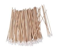 200pc 6" Long Wood Handle Cotton Swab Buds Applicators Lab Cleaning Tool Great for Wound Care and Makeup Applications