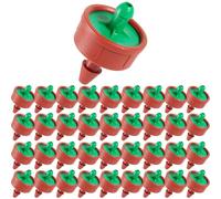 200Pcs 0.25 GPH Pressure Compensating Irrigation Spot Drippers,Constant Flow Barb Outlet Watering Dripper Emitters Heads Parts for 1/4 Inch Watering Tubing Line for Garden Pots Plant Irrigation System