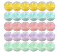 [200pcs] 1.1" (28mm) Empty Capsules Bulk 5 Colors Candy Capsule for Gumball Vending Toy Machines, Colorful Plastic Container Storage for Gashapon Toys, Small Containers Hidden Surprise for Kids Party