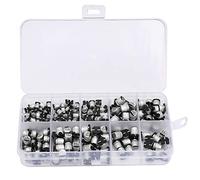 200pcs 10-50V SMD Electrolytic Capacitors Set 1uF 470uF E Cap Capacitor Assortment