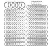 200Pcs 10mm Metal Open Jump Rings, Jewellery Connectors, Earring & Keychain Findings