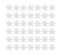 200PCS 14MM White Snowflake Flatback Resin Charms Plastic Imitation Pearl Snowflake Slime Charms for Christmas Jewelry Wedding Holiday DIY Crafts