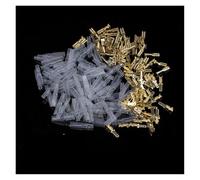 200Pcs 2.8mm Spring Female Male Spade Cold Crimp Terminals Connector Car Speaker Electrical Wire Connectors Set