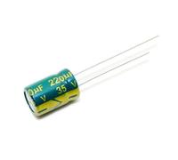 200PCS 220UF 35V 35V220UF Aluminum Electrolytic Capacitor high-frequency 8X12MM IDGTTLDF