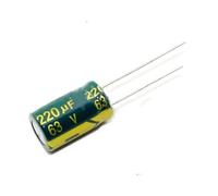 200pcs 220UF 63V LOW Aluminum Electrolytic Capacitor 63V220UF 10X20MM ICXLPMC