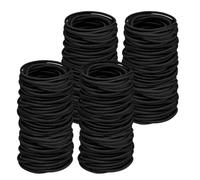 200pcs 2mm Elastic Hair Ties Mini Hair Ties for Small Dreadlocks Wedding Hairstyle Black