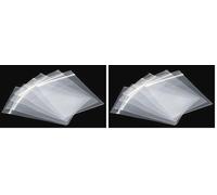 200pcs 3.5" x 4.5" Grip Seal Bags Clear Transparent Self Resealable Plastic Zip Lock for Kitchen Storage Jewellery Packaging Office Stationery Pouches (Pack of 2)