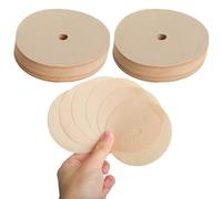200Pcs 3.75 Inch Coffee Filters, Disposable Unbleached Paper, Round Replacement Compatible With Premium Percolator/Delonghi/Breville