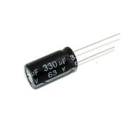 200pcs 330UF 63V Aluminum Electrolytic Capacitor 63V330UF 10X20MM Capacitance Meters
