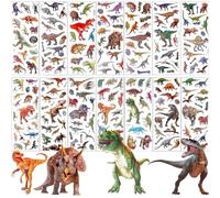 200PCS 3D Dinosaur Stickers for Kids 14 Sheets Puffy Animals Stickers for Scrapbooking Bullet Journal