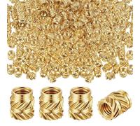 200Pcs 3D Printing Metric Threaded Inserts 3Mm Knurled Female Thread Heat Nut Inserts Brass Embedding Nut Enduring Brass Embedding