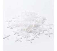 200Pcs 3mm Tile Spacers, Cross Shaped Plastic Tile Gasket Spacers, Reusable Tiling Installation Tools, White Ceramic Tile Leveling Spacers for Floor and Wall Tile Fixing