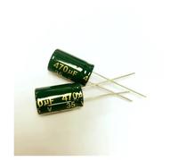 200PCS 470UF 35V LOW Aluminum Electrolytic Capacitor 35V470UF 10X17mm RUAJOGYNVM