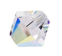 200pcs 4mm Adabele Austrian Small Bicone Crystal Beads Crystal Clear Compatible with Swarovski Crystals Preciosa 5301/5328 SSB401