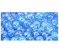 200pcs 4mm Blue Crackle Glass Beads - crackle glass beads are great accessories for your bracelet making or gift making craft projects Diy jeweley project