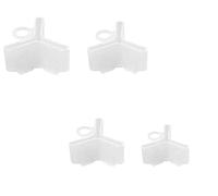 200Pcs-4Size Fishing Hook Bonnets Treble Hook Covers for Standard Hook Sizes #1/0-8, White