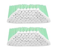200pcs 5.11" BVN Square Rectangle Foam Cleaning Swab Sticks, Foam Tip Cleaning Swabs for Solvent Format Inkjet Printer Roland Optical Equipment, Green
