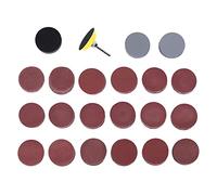200Pcs 50mm 2 Inch Disc Sanding Discs 80-3000 Grit Paper with 1Inch Abrasive Polish Pad Plate + 1/4 Inch for Tool