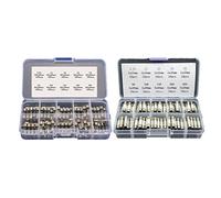200pcs 5x20mm Quick Blow Ceramic and Glass Tube Fuses Assortment Kit 0.5A - 30A 250V