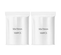 200PCS 5x7cm Small Plastic Ziplock Bags,Clear Self Seal Bags, Mini Resealable Poly Bags, Small Ziplock, Grip Seal Mini for Jewellery, Candy, Coins, Seeds, Crafts, Storage