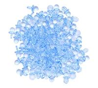 200pcs Acrylic Pacifier,Mini Pacifier Mini Decoration Accessories for Shower Favors Pacifiers for Christening Babyshower Baby Shower (Blue)