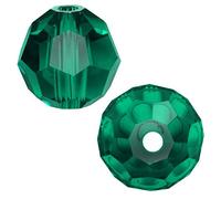 200pcs Adabele Austrian 4mm (0.16 Inch) Small Faceted Round Crystal Beads Emerald Green Compatible with 5000 Swarovski Crystals Preciosa SS2R-424