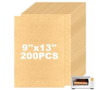 200Pcs Air Fryer Liners Disposable Compatible with Breville Smart Oven Air Fryer Pro, 9 x13 Inches Parchment Paper Baking Sheets for Oven, Baking Paper Breville Toaster Oven Accessories