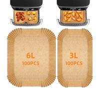 200Pcs Air Fryer Liners Disposable, for Philips Dual Basket