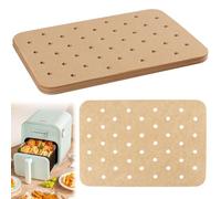 200Pcs Air Fryer Paper Liners Disposable, 5.5 x 8 Inch Non-Stick Parchment Paper for Air Fryer, Compatible with Ninja AF400UK AF300UK Tower Salter, Baking Paper Sheets Unbleached Baking Parchment