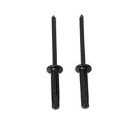 200pcs All Black Painted Aluminium Trifold Blind Rivets Pop Bulb Rivet Structural Fasteher Fixing Home Decor DIY for Metal and Wood(4-18.8MM)