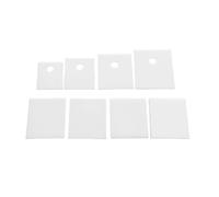 200pcs Alumina Ceramic Sheets Cooling Pad - High Thermal Conductivity Insulating Gasket(22x28x0.6mm Without-Holes)