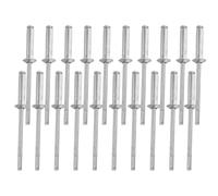 200pcs Aluminium Pull Rivets M3.2x13 Open End Blind Rivet | Iron and Steel Stem Construction, Prevents Deformation, Fits Common Rivet Tools, for Outdoor Hardware and Construction