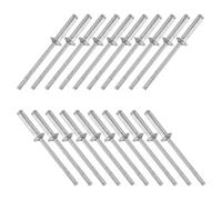 200pcs Aluminum Dome Head Blind Rivet M3.2x13 Open End Steel Stem | Even Load Spread Feature, Instant Completion Verification, Suitable for Automotive Panels and Metal Frames