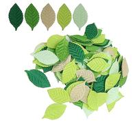 200Pcs Artificial Silk Green Leaves, 6 x 3cm Fake Single Leaf Mixed Artificial Leaves Faux Silk Rose Green Leaves for Crafts Scrapbooking Floral Arrangements Home Wedding Garland Party Decorations