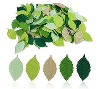200Pcs Artificial Silk Green Leaves, Mixed Artificial Leaves Faux Silk Rose Green Leaves Fake Single Leaf Green Craft Leaves Floral Leaves Artificial Rose Leaves for for DIY Garland Party Decoration