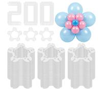 200PCS Balloon Arch Clips, Reusable Balloon Clips for Balloons Arch, Plastic Balloons Archs Stand Supplies Accessories for Party Wedding Baby Shower Decoration