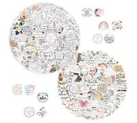 200Pcs Bible Stickers Bible Verse Stickers Jesus Sticker with Cute Graffiti Designs Christian Scripture Aesthetic Sticker Pack for Scrapbooking Art Crafts Waterproof Sticker Prayer Journal (Style A)