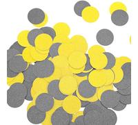 200Pcs Black and Gold Confetti Circles, Graduation Confetti Class of 2025, Paper Circle Dots for Wedding Baby Shower Birthday Party Graduation Decorations