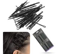 200Pcs Black Hair Pins, Waved Metal Bobby Pins Xmas Present Women Hair Accessories, Non-slip Everyday use Girl Birthday Gift Hair Grips 4cm