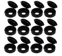 200pcs Black Pe Self Tapping Screw Decorative Caps Covers for Screws
