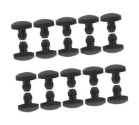 200pcs Black Rubber Snap-in Locking Hole Plug for 2.5-3mm Holes